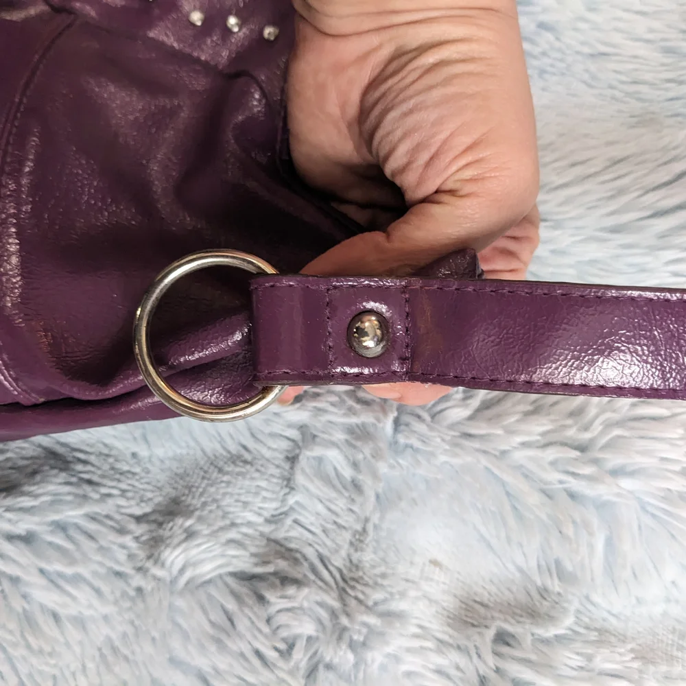 Baby Phat Shimmering Purple Shoulder Bag - Picture 5 of 13